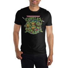 (L, Black) Teenage Mutant Ninja Turtles Unisex Adult Krang T-Shirt