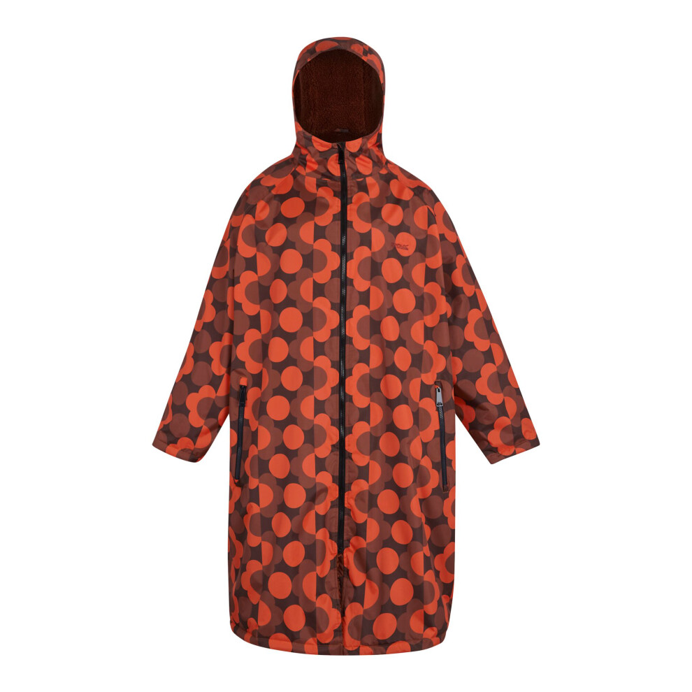 Regatta Womens/Ladies Orla Kiely Flowers Changing Robe Red