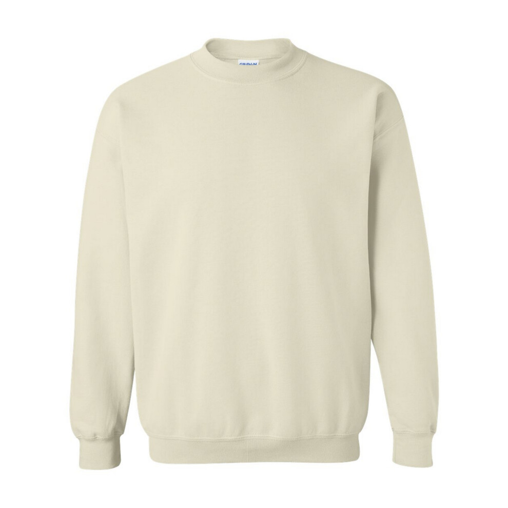 Gildan (L, Sand) Unisex Adult Heavy Blend Crew Neck Sweatshirt Multicoloured
