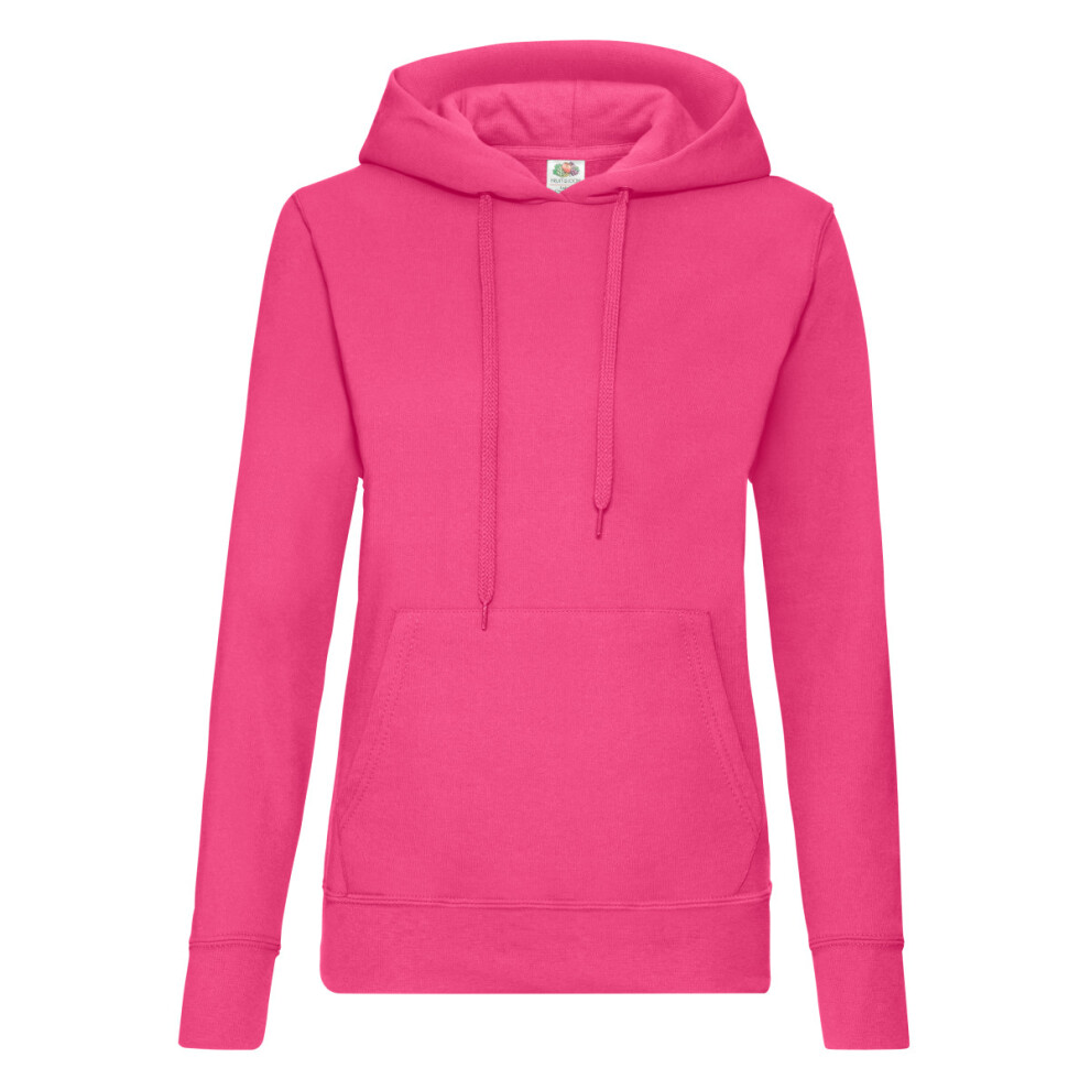 Fruit Of The Loom (Xs, Fuchsia) Womens/Ladies Classic Hoodie Multicoloured