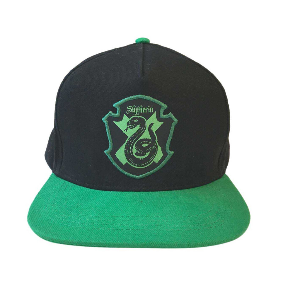 Harry Potter Slytherin Snapback Cap Black