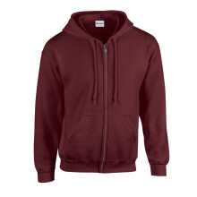 (XL, Maroon) Gildan Unisex Adult Heavy Blend Full Zip Hoodie