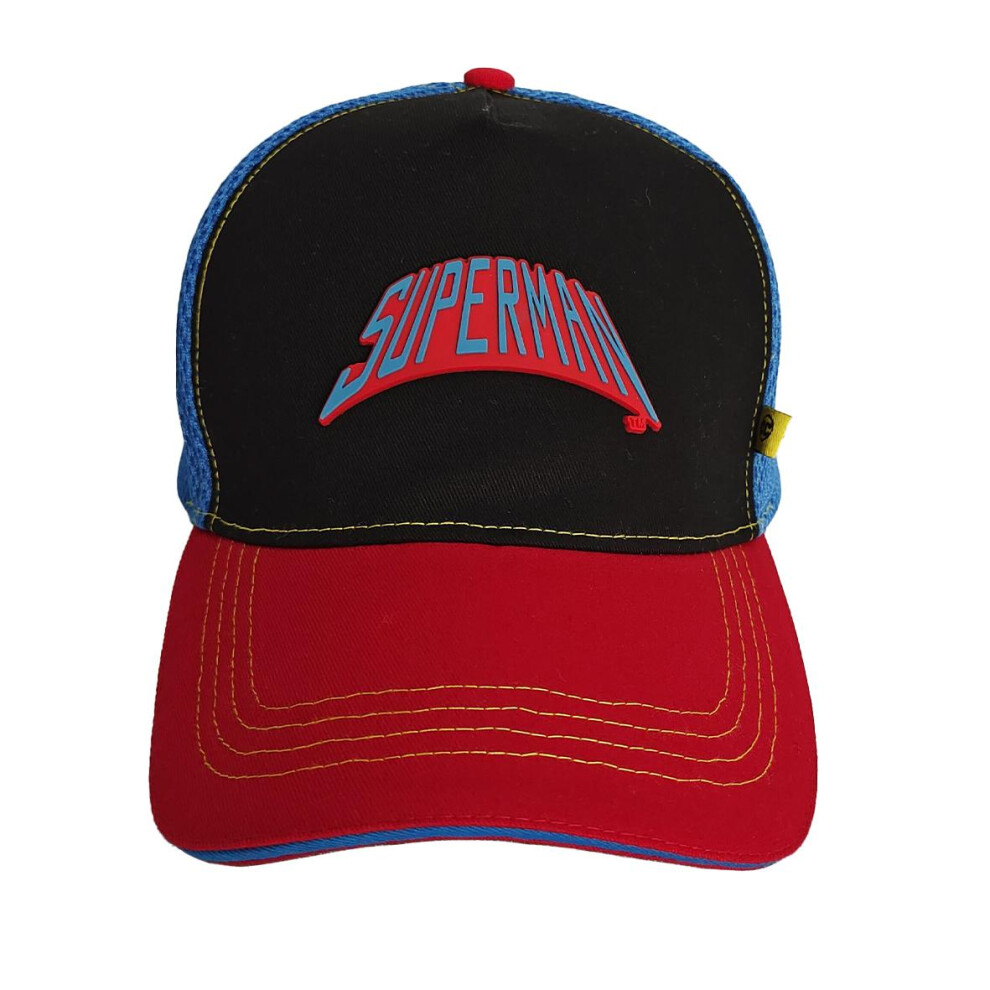 Superman Retro Logo Baseball Cap Black
