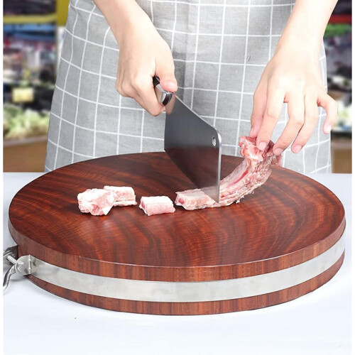 Solid Wood Cutting Board Reversible DoubleSided Design for Kitchen Restaurants and Home Use 2