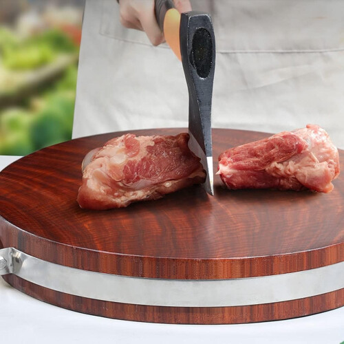 Solid Wood Cutting Board Reversible DoubleSided Design for Kitchen Restaurants and Home Use 1