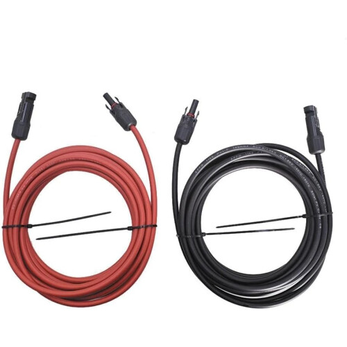 25ft Solar Panel Extension Cable 12AWG Black and Red Wire for RV and OffGrid Systems 2