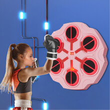 6-Target Music Boxing Machine with LED Light For Kids