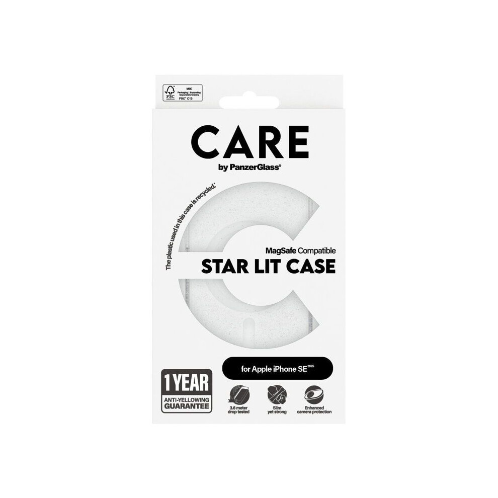 Panzerglass Care By Panzerglass® Case Flagship Combat W. Magsafe, Star Lit Iphone 16E Transparent Crrfswmg29845 - Bild 5