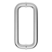 Glass Door Pull Handle 11 Inch Brushed Stainless Steel, Modern Minimalist Design, Fingerprint Resistant