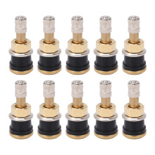 Truck Valve Stem Set Brass Tubeless Air Liquid TR501High Strength Rustproof Leakproof Seal Easy To Install Superior Performance Durable Copper