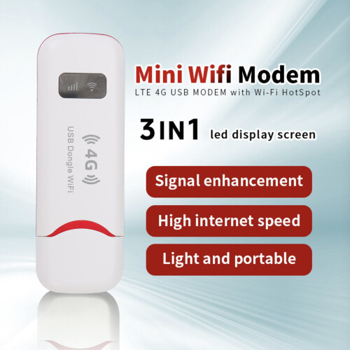 Modem USB 4G LTE a 150 Mbps, hotspot portatile con slot SIM 2