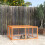 PawHut PawHut Rabbit Hutch, Folding Wooden Rabbit Run with Openable Top, Orange 1
