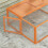 PawHut PawHut Rabbit Hutch, Folding Wooden Rabbit Run with Openable Top, Orange 9