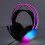 Gaming RGB Rainbow Wired Over-Ear Headset with Mic, Adjustable Black 14