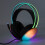 Gaming RGB Rainbow Wired Over-Ear Headset with Mic, Adjustable Black 7