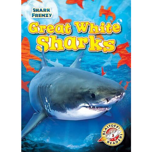 Great White Sharks by Thomas K. Adamson Hardcover Book