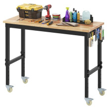 Estabelecido garagem - HELLOSHOP26 - 122x51x74-104 - 1100 kg - Plataforma 24 mm - Altura ajustável