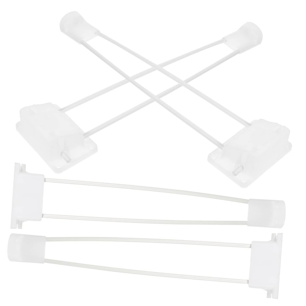4Pcs White Hairpin Folding Table Legs Heavy Duty Metal Support For Desk And Coffee Table 9169991261188