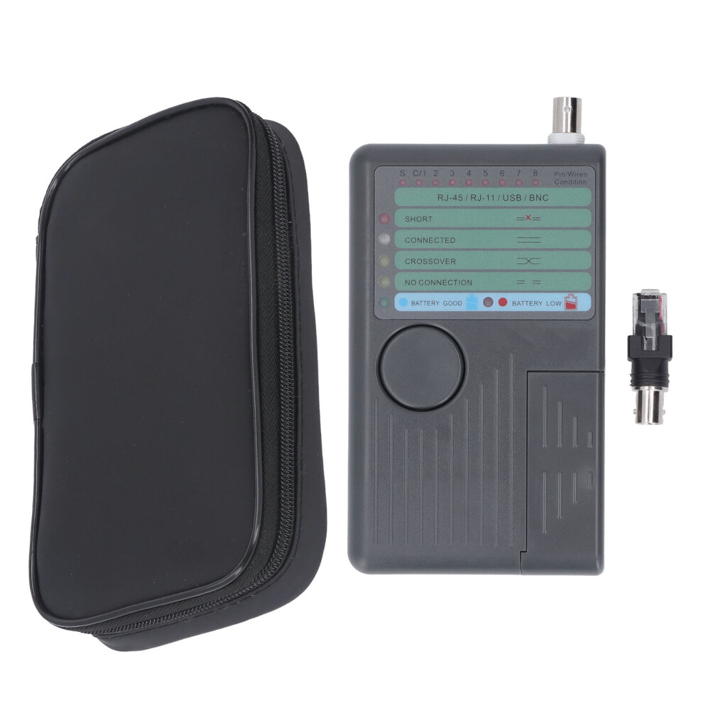 Handheld Network Cable Tester4in1led Fault Detection With Bnc Terminator Check And Remote Point Testing Functionality Suitable For Rj11rj45usb 9489952159782