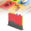 Cutting Board Set with Storage Rack, Lightweight Easy Clean Kitchen Chopping Boards with Handle 2