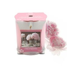 Peony & Blush Suede Scented Candle 170g Jar Single Wick 45hrs Glass Cup Gift
