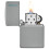 Zippo Zippo Lighter Flat Grey Zippo Logo Genuine Windproof Refillable Petrol Lighter 3