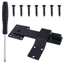 Heavy Duty Barn Door Latch with 360 Rotating Gate Lock for Outdoor Wooden Fence and Farm Gate