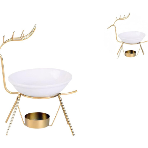 Deer Shaped Aromatherapy Diffuser and Essential Oil Burner with Tea Light Candle Holder for Home 2