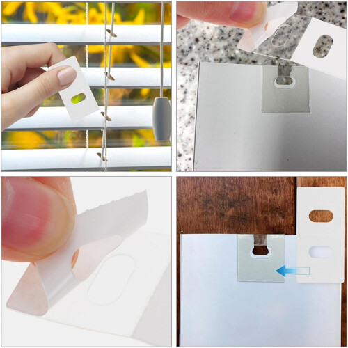 10pcs Vertical Blind  Tabs Kit Easy SnapOn Install for Replacement Blind Slats 2