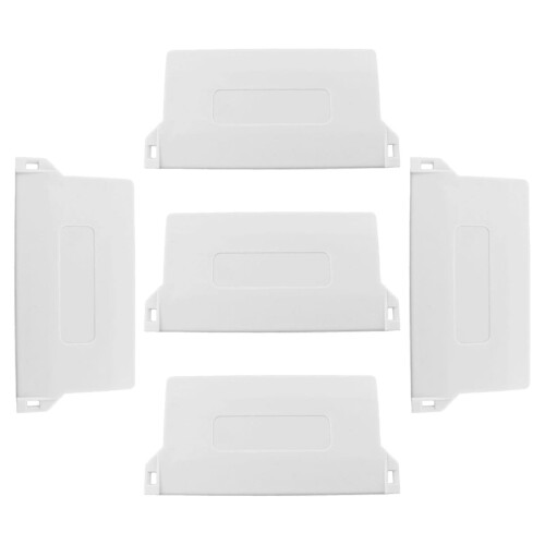 5pcs Vertical Blind Replacement Slats with Bottom Weights, Durable and Easy Installation for Windows