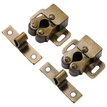 Cabinet Door Latch Stainless Steel Double Roller Catch Gold Finish for RV Motorhome Cupboard