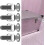 Stainless Steel Toggle Latch for Cabinets 4Pcs Heavy Duty Rustproof Cabinet Latch Lock Secure 2
