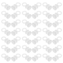 100pcs Plastic Curtain Track Rollers and Hooks for Pinch Pleat Curtains Smooth Gliding Durable