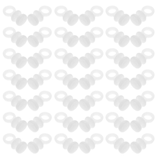 100pcs Plastic Curtain Track Rollers and Hooks for Pinch Pleat Curtains Smooth Gliding Durable