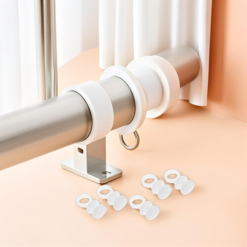100pcs Plastic Curtain Track Rollers and Hooks for Pinch Pleat Curtains Smooth Gliding Durable 1