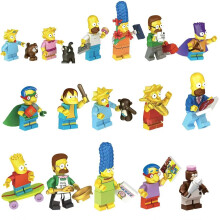 16 models The Simpsons Minifigure Fit Lego Building Block Kids Toy