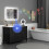 Homcom HOMCOM 600 x 800 mm Illuminated Bathroom Mirror with Bluetooth Clock Silver 1