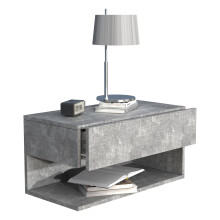 (, ) Wooden wall hanging bedside table Usal XL 60cm