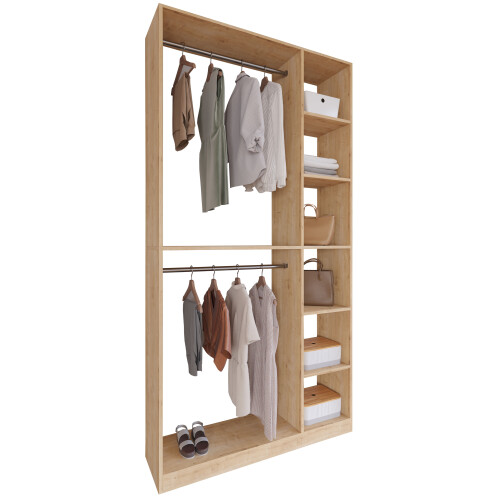 Wooden walk-in wardrobe PalosaXL