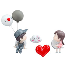 Creative Character Design Cute Resin Character Doll Romantic Atmosphere Decoration Car Dashboard Accessories Adorable Cartoon Design Home Office