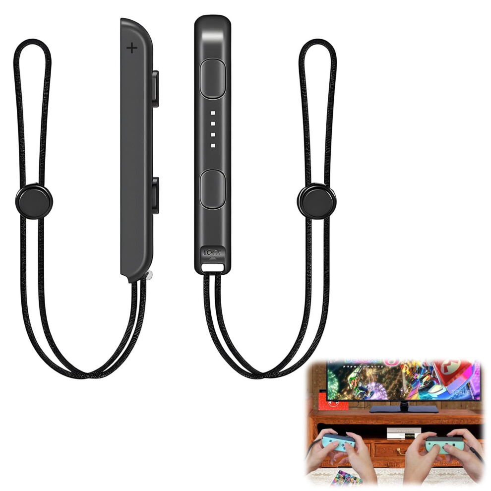 2 Pack Joycon Wrist Strap Set For Nintendo Switch, Adjustable Controller Strap For Secure Fit And Comfort 9169991263458