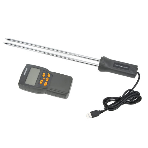Grain Moisture Meter with LCD Display, Automatic Temperature Compensation, for Wheat Rice Corn MD7822