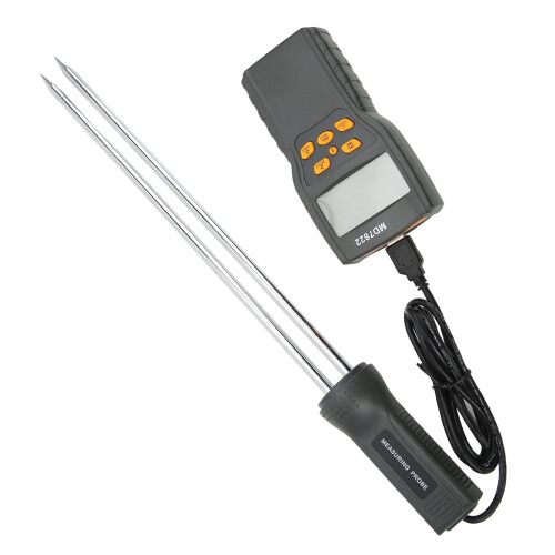 Grain Moisture Meter with LCD Display, Automatic Temperature Compensation, for Wheat Rice Corn MD7822 2