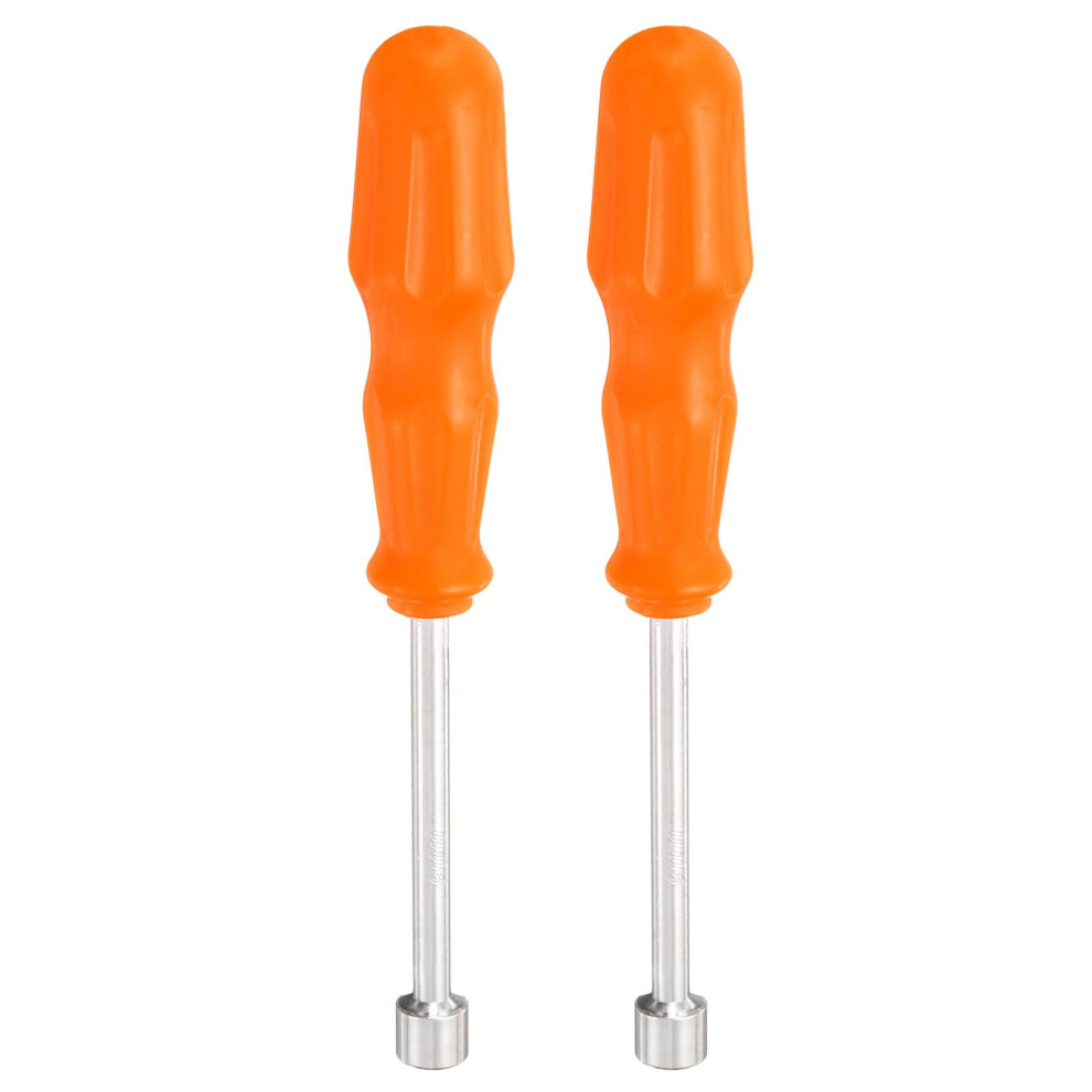 2Pcs 9Mm Metric Nut Driver Set With Nonslip Grip Long Reach Carbon Steel Hex Socket Wrench 9771547240181