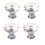 30mm Diamond Crystal Cabinet Knobs Glass Drawer Pulls for Kitchen and Wardrobe 4PCS 1