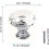 30mm Diamond Crystal Cabinet Knobs Glass Drawer Pulls for Kitchen and Wardrobe 4PCS 2