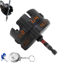 Threaded Rod Nut Runner Drill Attachment for 1/4 3/8 1/2 Rods, Fast Nut Removal and Bolt Extraction