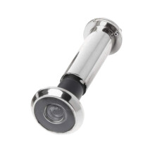 Solid Brass Door Peephole Viewer with 220 Wide Angle and AntiPeeping Cover for Front Door Security