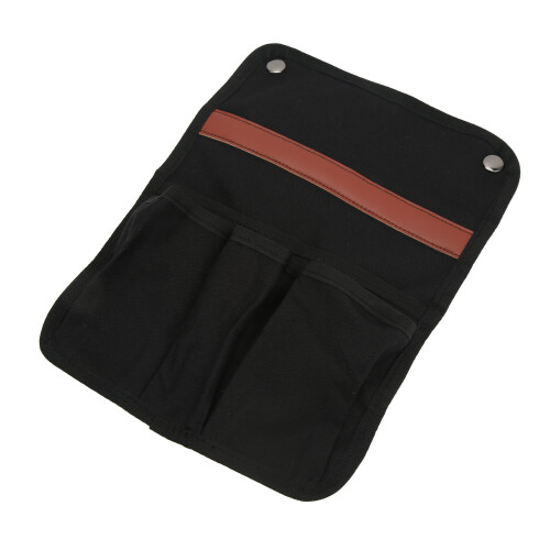 Folding Chair Side Organizer Pouch, Versatile Application Easy Clean Canvas With1Large3Small Pockets For Recliner Sofa Deck Chairs Quick Access 2