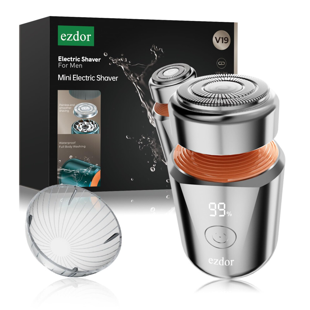 Mini Electric Shaver USBC Rechargeable Waterproof Razor for Men and Women with Precision Blades